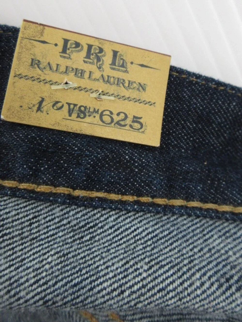 Polo Ralph Lauren Jeans 42X32 Varick Slim 625 Selvedge Straight Denim